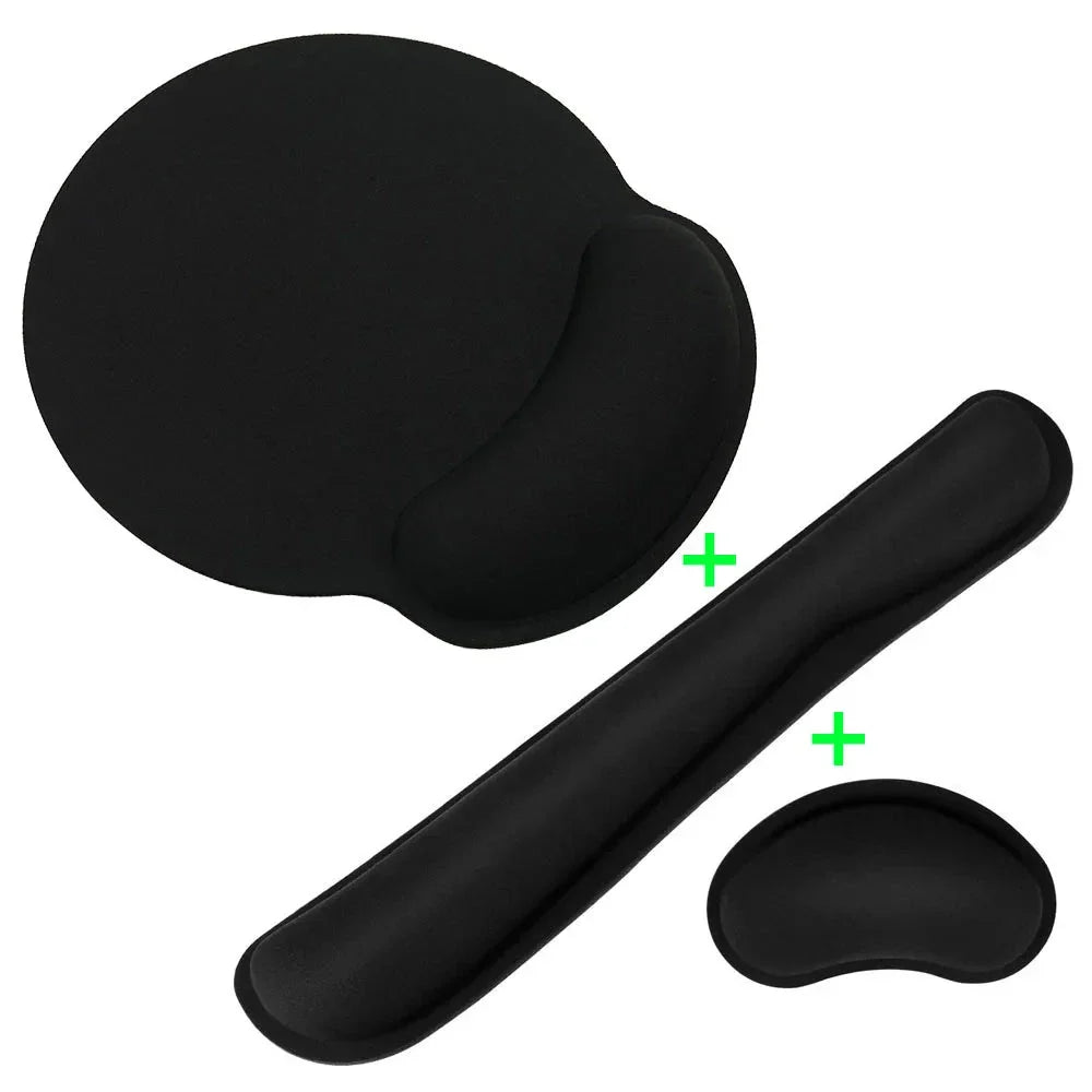 Ergonomic Mouse Pad with Wrist Rest - Non-Slip Base for Office & Gaming